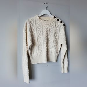 Cable knit Merino/Cotton sweater